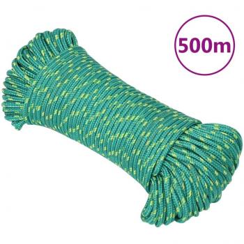 Cuerda de barco polipropileno verde 4 mm 500 m