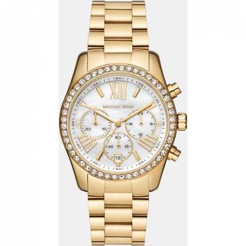 Reloj Cronógrafo para Mujer Michael Kors Lexington MK7241, cronógrafo de acero dorado