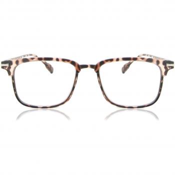 Croon Cooper Brown Panther Men's Eyeglasses - Frame Only, Size +1.50, Blue Light Block Available