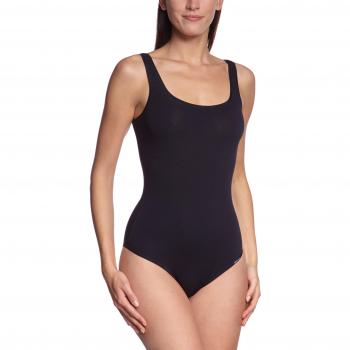 Body sin mangas Skiny negro, tamaño 42, algodón suave y cómodo