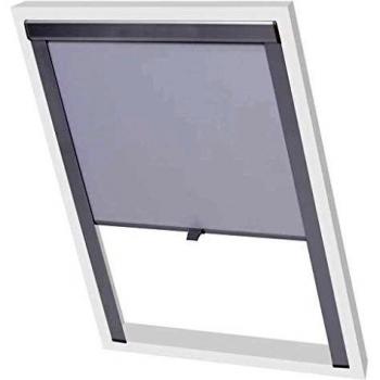 vidaXL Persiana Estilo Opaca Modelo Enrollable Blanco para S06/606