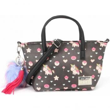 Bolso Tote Pequeño Oh My Pop! Popnicorn Negro