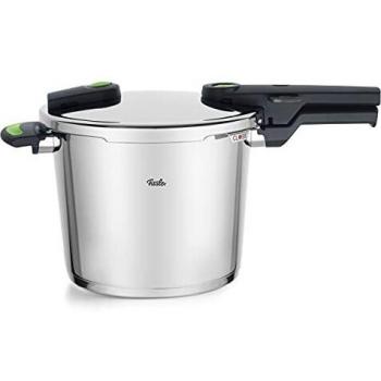 Olla a Presión Fissler Vitaquick Green 6 Litros 22cm con Cestillo y Trípode