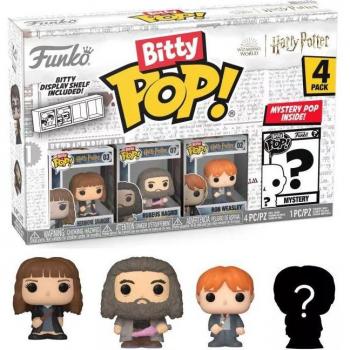 Funko Bitty Pop! Harry Potter 4-Pack Series 2: Hermione Granger, Rubeus Hagrid & Ron Weasley