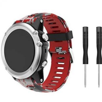 SUPORE Garmin Fenix 3 Correa de Reloj, reemplazo Respirable Suave del silicón Pulsera Hermosa Deporte y edición para Fenix 3/Fenix 3 HR/Fenix 5X Multi-Colors Smart Watch