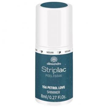 Alessandro Striplac Peel or Soak Vegan Nail Polish 8ml Petrol Love Shimmer