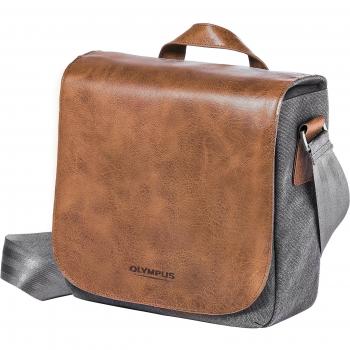 Olympus Messenger - Bolsa de piel para dos objetivos M.Zuiko