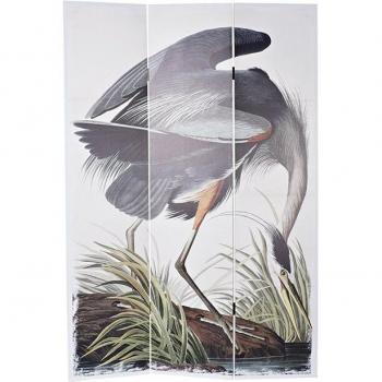 Biombo de lienzo de pino decorativo para el hogar