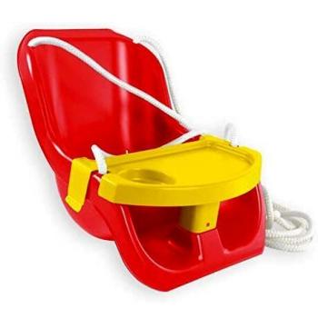Mochtoys baby swing 2 en 1 10960 con mesa extraíble y separador de piernas