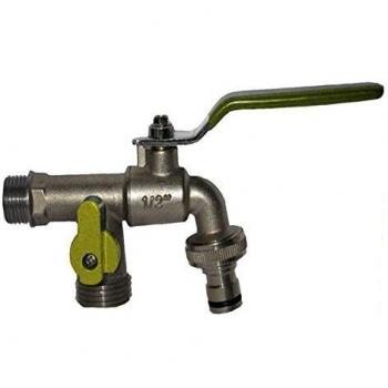 Ironside - M262726 - Grifo jardin 2 salidas con enchufe rapido 523000