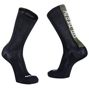 Calcetines Northwave Feel The Flow PrimaLoft Negro Verde Oscuro - Hombre