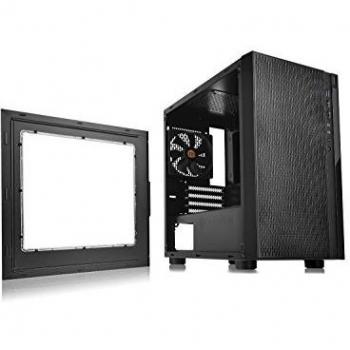 Thermaltake Versa H18 Tempered Glass Micro-ATX Case - Black