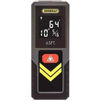 General Tools LDM2, 65' Compact Laser Continuous Measurement and Hi-Visibility White On Black Screen