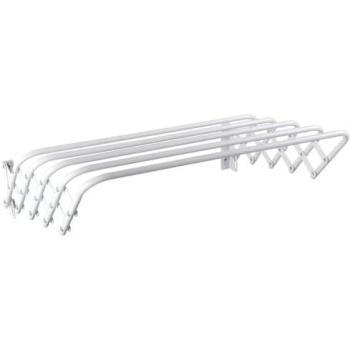 Tendedero Plegable Extensible de Metal para Pared, Soporte de 100cm para Ropa y Toallas, Uso Interior y Exterior