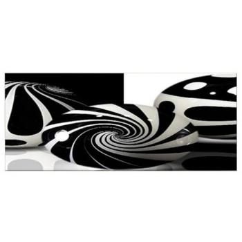 Epikasa - Impresión sobre Lienzo Canicas Multicolor, Poliéster y Madera, 100x3x70 cm