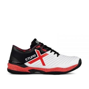 Zapatillas de Padel Munich Padx Stupa 46 para Hombres - Blanco, Negro, Rojo