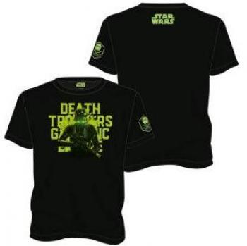 Star Wars Rogue One Death Trooper, Camiseta para Hombre, Negro, S