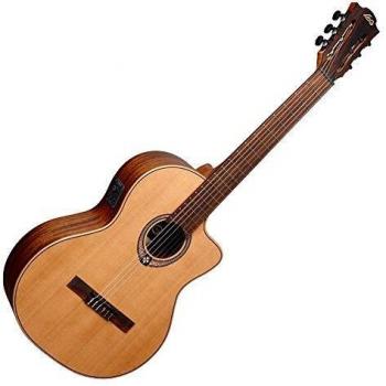 LAG Occitania OC170CE Electro-Acoustic Classical Guitar with Cutaway, 4/4 Size
