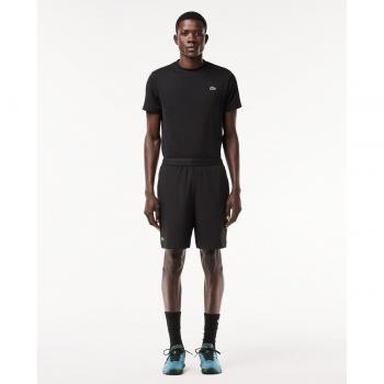 Lacoste Shorts Hombres - Pantalón corto de tenis Sportsuit ultradry Regular fit negro - L