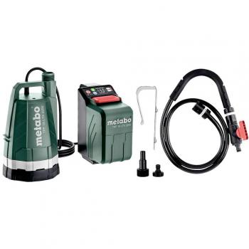 Bomba sumergible y de recogida de agua de lluvia Metabo TPF 18 LTX 2200 - Batería 18V, caudal 2200 l/h, altura máxima 22 m
