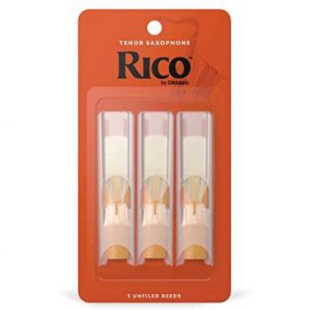 Rico by D'Addario Tenor Saxophone Reeds Strength 2.5 (3-Pack)