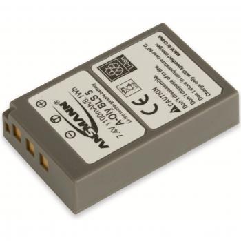 Ansmann 1400-0015 - A-Oly BLS5 Li-Ion, batería 7,4V/1100mAh para cámara digital de fotos Olympus