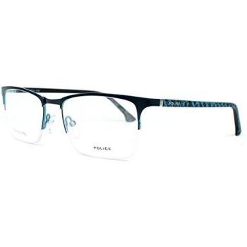 Police VPL3975408KA Gafas, Matt Blue With Coloured Parts, 54/19/140 para Hombre