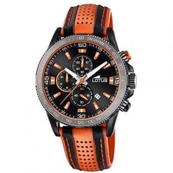 Reloj Lotus 18592/1 Piel Naranja y Negro para Hombre