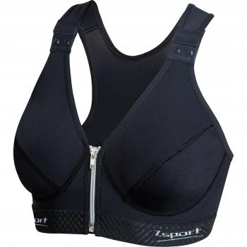 Zsport Zbra Silver Sports Bra for Large Cups