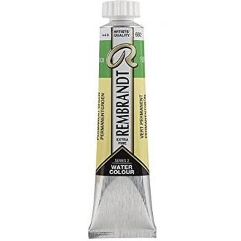 Rembrandt Watercolour Tube 20ml Permanent Green (662) Series 2