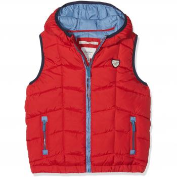 Pepe Jeans Nolan JR, Chaleco para Niños, Rojo