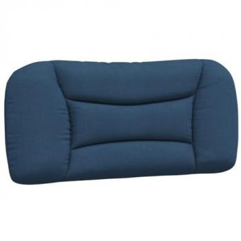 Cojín Cabecero Acolchado Tela Azul 90 cm