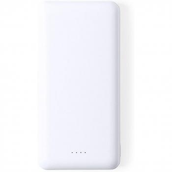 Power Bank 20000 mAh Blanco con 2 Salidas USB y Entrada Tipo C