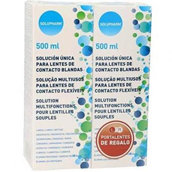 SOLUPHARM solución única para lentes de contacto bote 2 x 500 ml