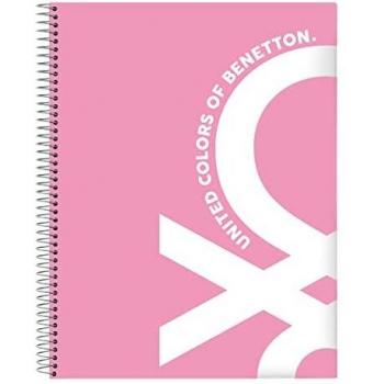 Libreta bloc a4 microperforado 120 hojas de Benetton 'flamingo pink'