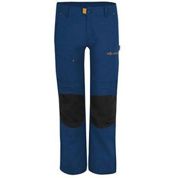 Trollkids Pantalones de Trekking para Niños con Cremallera Hammerfest XT, Color Azul Marino Talla 11 años