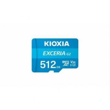 Kioxia Exceria G2 512GB MicroSDXC UHS-I U3 Class 10 A1 V30 con Adaptador SD