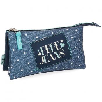 Pepe Jeans Olaia Neceser de Viaje, 22 cm, 1.32 litros, Azul