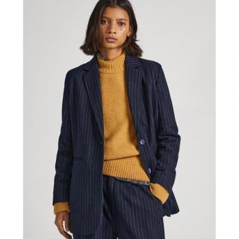Pepe Jeans Women's Rene Blazer - Navy, Black & Multi Options, Relaxed Fit