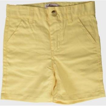 Bermudas de niño La Ormiga 1091404501 en color amarillo con bolsillos laterales y trabillas