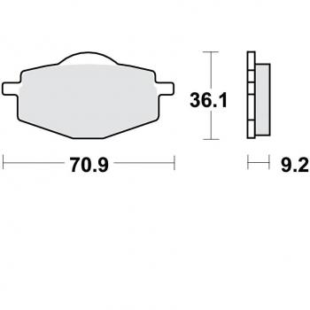 Juego de pastillas de freno TRW MCB539 y Juego de pastillas de freno TRW MCB539SI - Pastillas de freno, fabricadas por TRW, diseño específico para vehículos, alta resistencia al desgaste, excelente