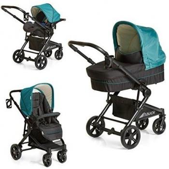 Hauck Atlantic Plus Trio Set - Sistema de viaje, color everglade