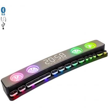 Barra de sonido SH39 Bluetooth 5.0 con teclas mecánicas, pantalla y luz RGB. Batería de 3600mAh