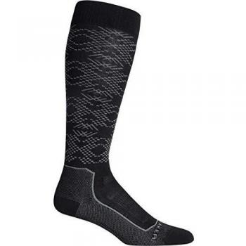 Icebreaker Calcetines Ski+ Ultralight OTC Crystalline para mujer, negro, grande
