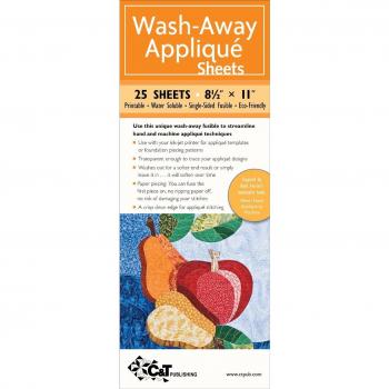 Washaway applique sheets
