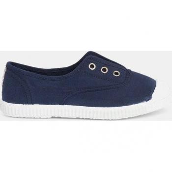Zapatillas de lona con puntera de goma y cierre elástico