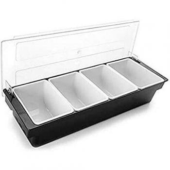 Lacor Contenedor Alimentos, Plateado, 4 Cavidades