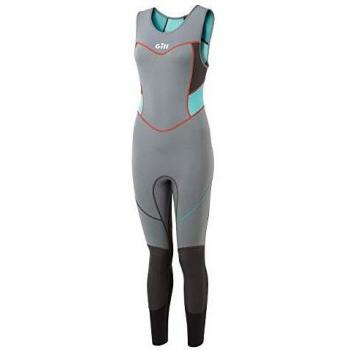 Gill para Mujer Zenlite 2mm Flatlock Skiff - Traje Gris Acero - cálido térmica de Calor Capa Capas - por Zonas de Neopreno Technology