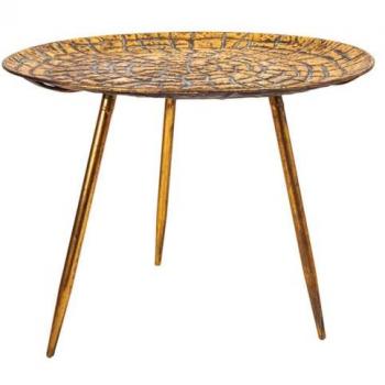 Mesa de Centro Alexandra House Living Dorado Hierro 54 x 40 x 54 cm