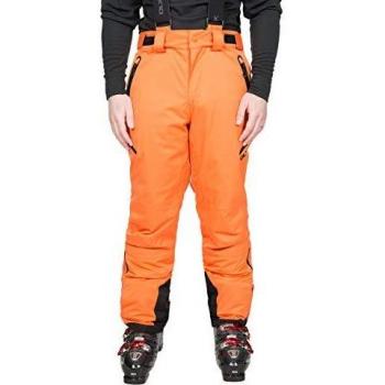 Trespass Kristoff Pantalones de esquí Impermeables con Tirantes extraíbles, Cremalleras, Polainas y ventilación Lateral, Hombre, Naranja, L